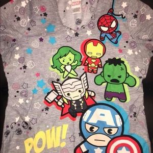 Licensed Marvel Avengers Scrub Top